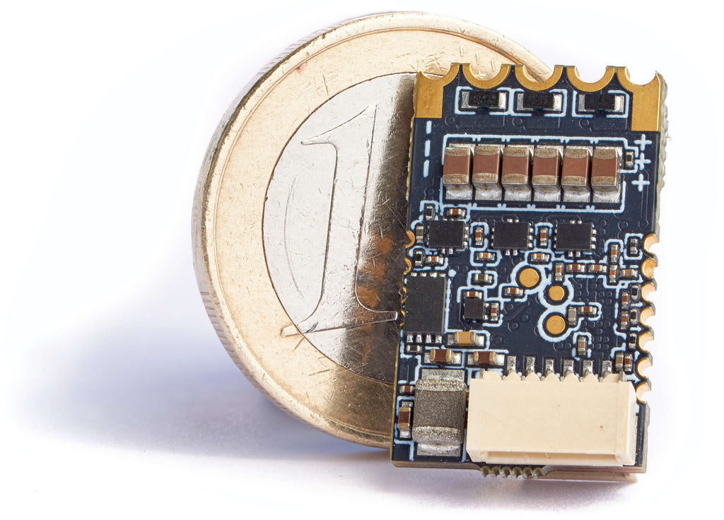 Bumblebee ESC (next to a 1 EUR coin for reference)